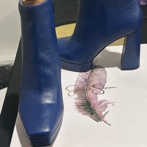 Jessica Simpson Royal Blue Heeled Boots